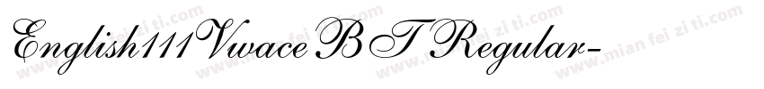 English111VwaceBT Regular字体转换